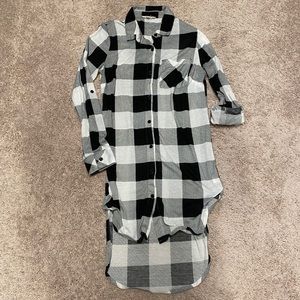 Buffalo check tunic dress